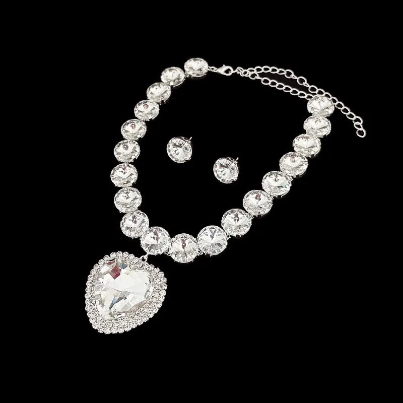 Necklace, earring, jewelry set