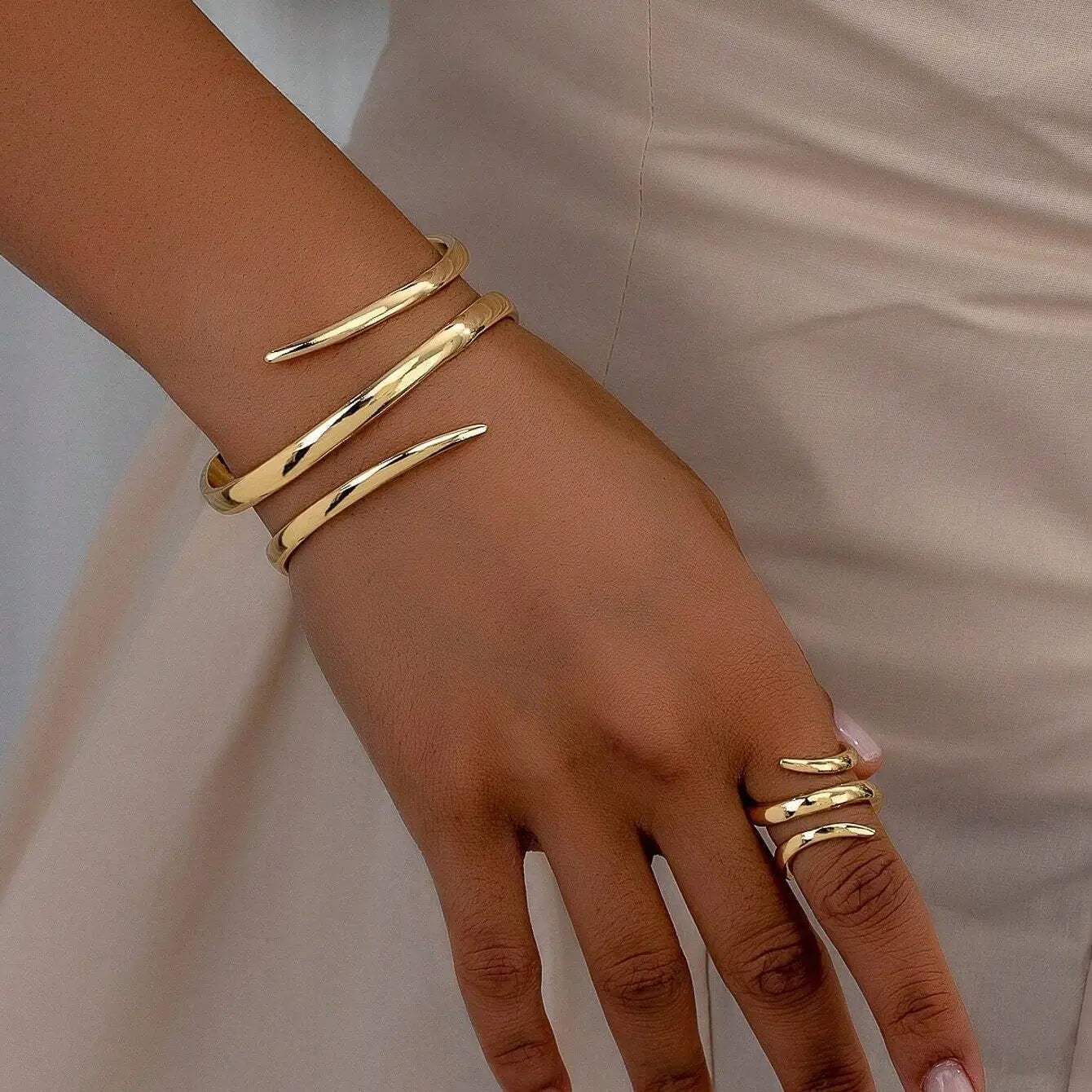 Thick Bracelet And Ring