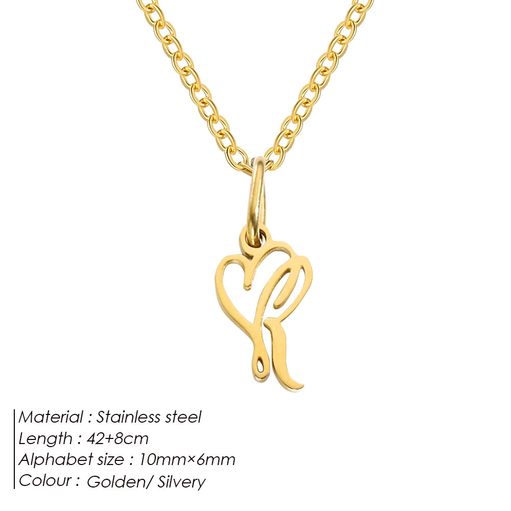 Aurellia Signature Letter Pendant Necklace