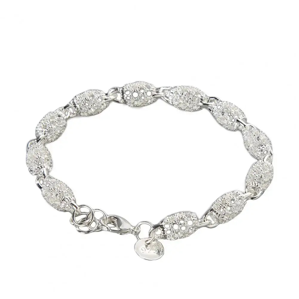 Elegant Silver Plated Hollow Ball Travel Bracelet For Women My Store