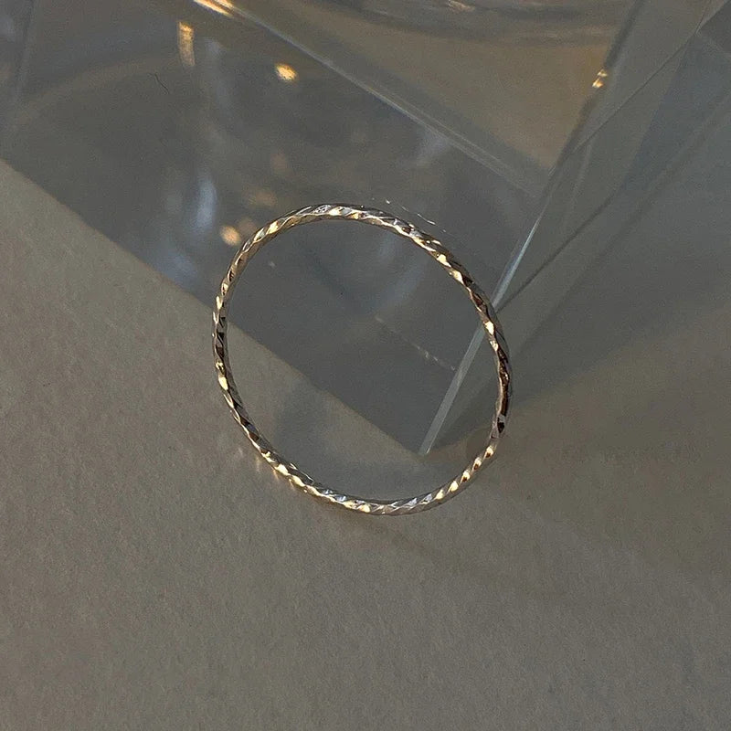 Sterling Silver Round Rings