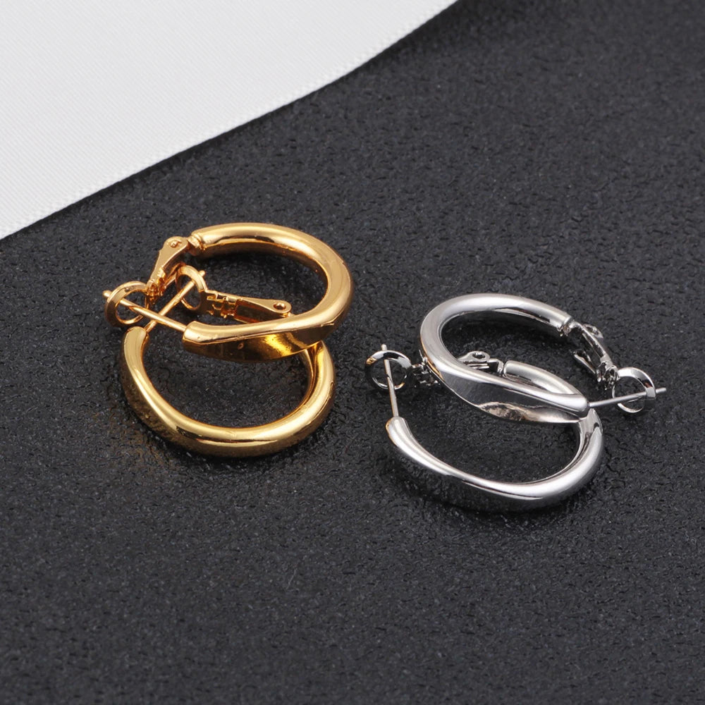 Silver Round Earrings